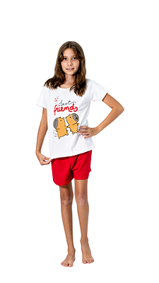 Ref. 10939 Pijama juvenil curto