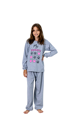 Ref. 1155 Pijama juvenil longo em m/malha