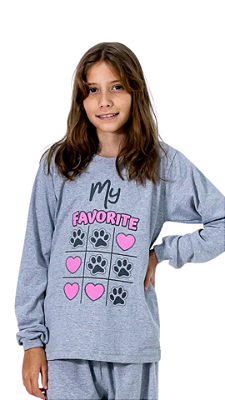 Ref. 1155 Pijama juvenil longo em m/malha
