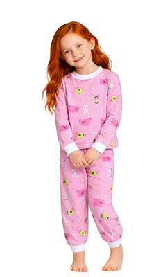 Ref. 1015 Pijama em malha estampado