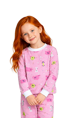 Ref. 1015 Pijama em malha estampado