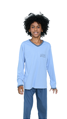 Ref. 1149 Pijama juvenil longo m/malha