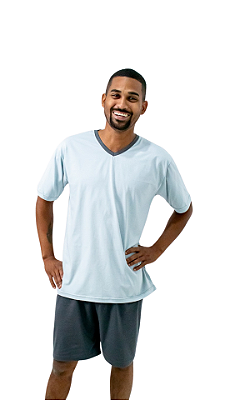 Ref. 6084 Pijama masculino curto em malha