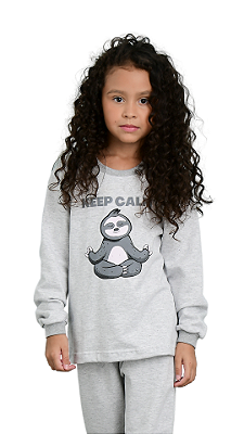 Ref. 21048 Pijama moletinho flanelado