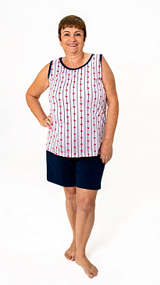 Ref. 1302 Pijama Regata com bermudão