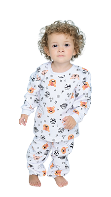 Ref. 21030  Pijama em moletinho Flanelado
