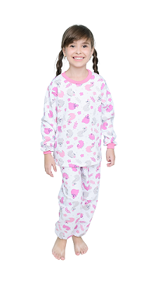 Ref. 21033 Pijama em moletinho Flanelado