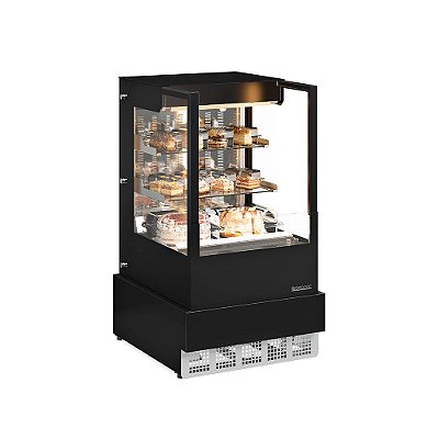 Balcão para Padaria Refrigerado Aberto Gourmet - 70 centímetros - Gelopar - GGEA-70-PR