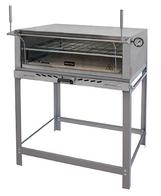 Forno de Lastro em Inox a Gás 90x90 FLGG 90 - Metvisa