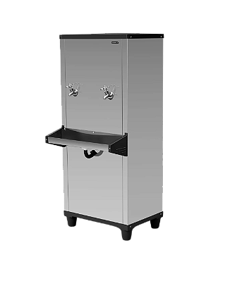 Bebedouro 50l Coluna 2 Torneiras Linha Max Torneira Cromada