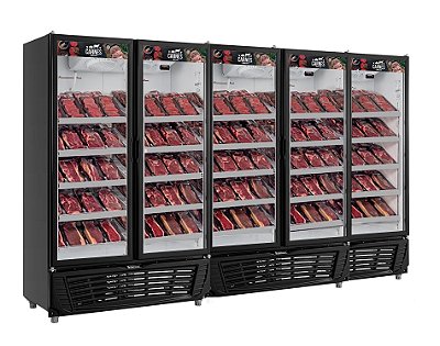 Expositor Refrigerado Vertical 5 portas GRVA-2500 PR