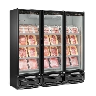 Refrigerador Expositor para Carnes 3 Portas vidro GCBC-1450 PR - Gelopar