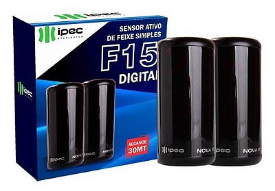 Sensor Barreira Infravermelho Ativo IPEC F15 Digital 30 Metros