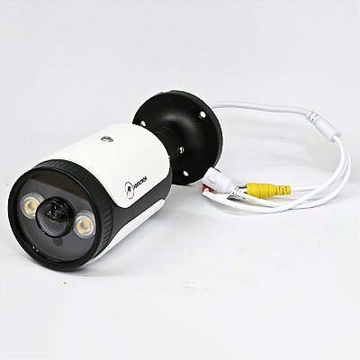 Câmera Panoramica Fisheye 180° Full Hd 2mp 4 Em 1 Full Color Branco