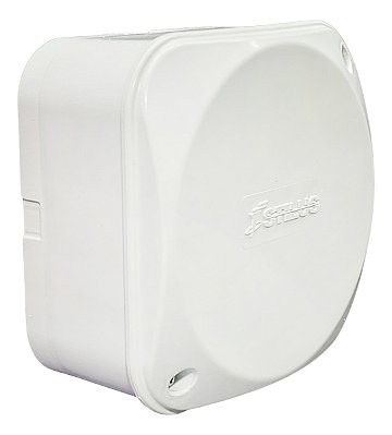 2x Caixa Proteção Organizadora Conectores Cftv 10x10 Trf Branco