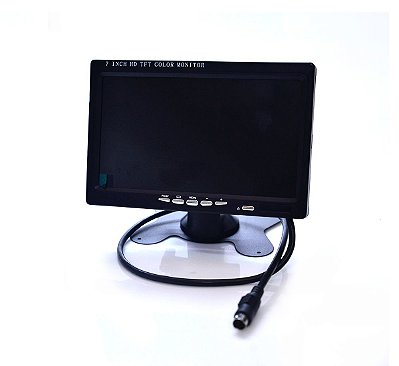 Tela Monitor Lcd 7 Colorida - Hdmi - Vga - Av - C/ Controle