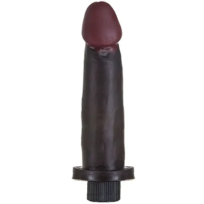 Prótese Vibrador Black Controle Interno 18 X 4,5 cm Hot Flowers