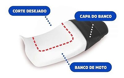 Almofada Gel Banco Moto 25x25x2cm Espessura Ortho Pauher