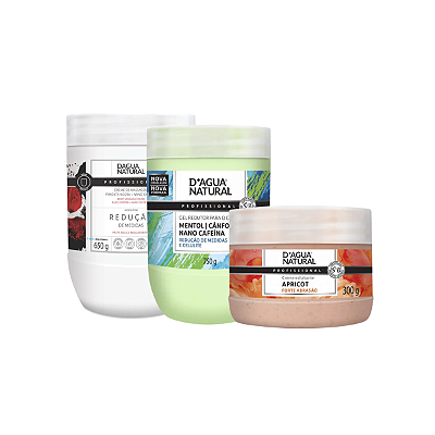 Creme Pimenta Negra + Gel Redutor + Esfoliante 300g
