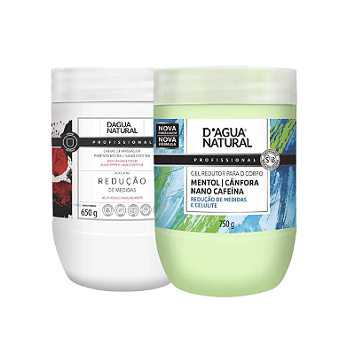 Creme Pimenta Negra 650g + Gel Redutor Cafeina Dagua Natural