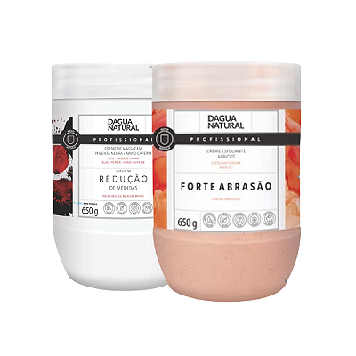 Creme Pimenta Negra + Esfoliante Forte 650g D'agua Natural