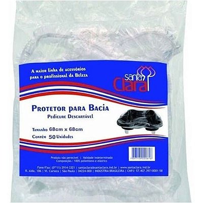 Protetor De Bacia Pedicure manicure Descartável 50 Unidades