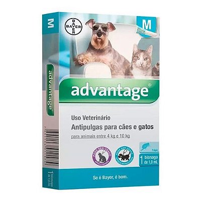 Antipulgas Advantage Proteção Cães E Gatos  4 a 10 Kg Bayer
