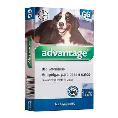 Antipulgas Advantage Para Cães E Gatos Acima De 25kg Bayer