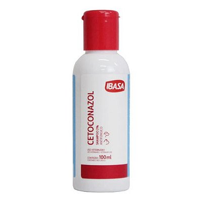 Shampoo Cetoconazol 2% Antifúngico P/ Cães Gatos Ibasa 100ml