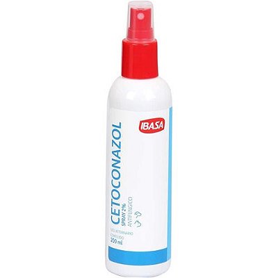 Cetoconazol Spray 2% Ibasa Pet - 200ml - Envio Imediato