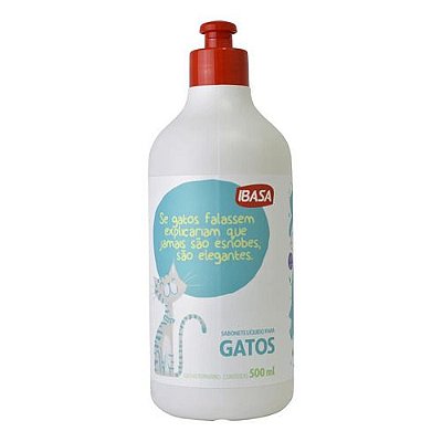 Shampoo Sabonete Líquido Para Gatos Ibasa 500ml