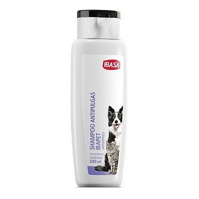 Shampoo Antipulgas E Antisséptico 200ml - Ibasa