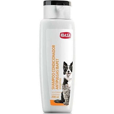 Shampoo Condicionador Antipulgas Cães e gatos Ibasa 200ml