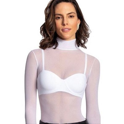 Lupo Women's Second Skin Long Sleeve Sheer Top