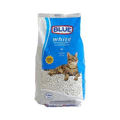 Areia Higiênica Granulada Para Gatos 3,6kg Blue White