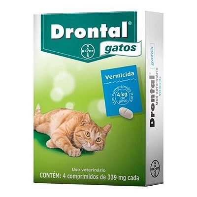 Drontal Gatos 4kg Vermicida 4 Comprimidos