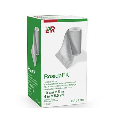 Atadura Curta Elastica Rosidal K 10cmx5m LOHMANN & RAUSCHER
