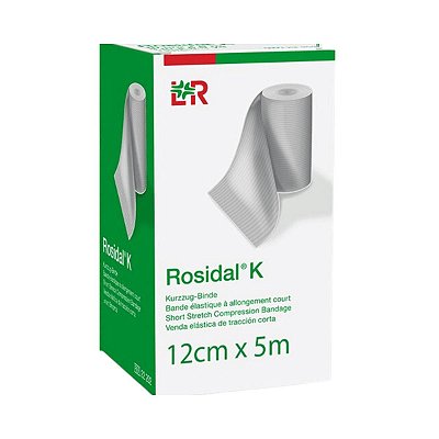 Atadura Curta Elastica Rosidal K 12cmx5m LOHMANN & RAUSCHER