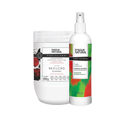 Kit Creme Pimenta Negra 650g + Fluido Termo Ativo 380 ml - D'AGUA NATURAL