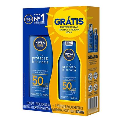 Protetor Solar Nivea Sun Protect & Hidrata Corporal FPS 50