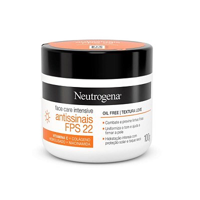 Hidratante Facial Antissinais Face Care Intensive NEUTROGENA