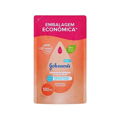 Sabonete Líquido Glicerina Refil 180ml JOHNSON'S BABY