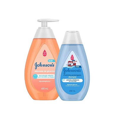 Kit Sabonete Glicerina e Shampoo Cheiro Prolongado Johnson's