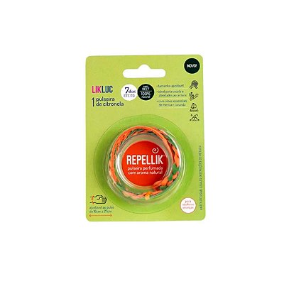 Pulseiras de Citronela Repelente Repellik LIKLUC