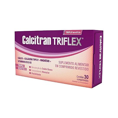 Polivitamínico Calcitran Triflex 1000UI 30 comprimidos