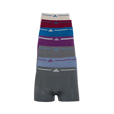 Kit 7 Cuecas Lisa boxer Adulto Sem Costura Altomax
