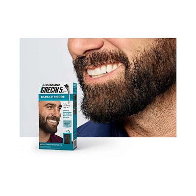 Tintura grecin 5 Barba e Bigode M-100 Castanho Escuro