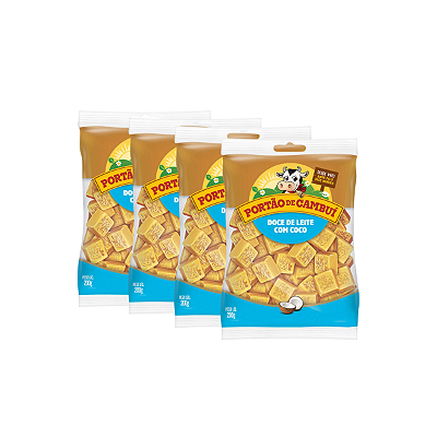 4 Doce de leite com coco em cubos 200g Portão De Cambui