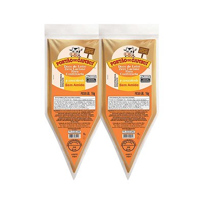 2 Bisnaga de Doce de Leite ZERO LACTOSE - Uso Profissional
