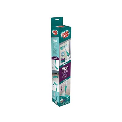 Mop Spray 2 em 1 Vassoura Rodo Limpa Chão E Vidros Flashlimp
